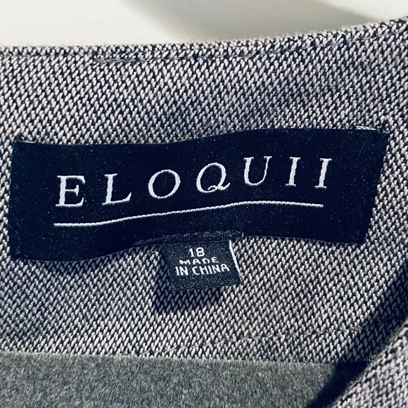 Eloquii Tie Front Work Dress - Picture 6 of 6